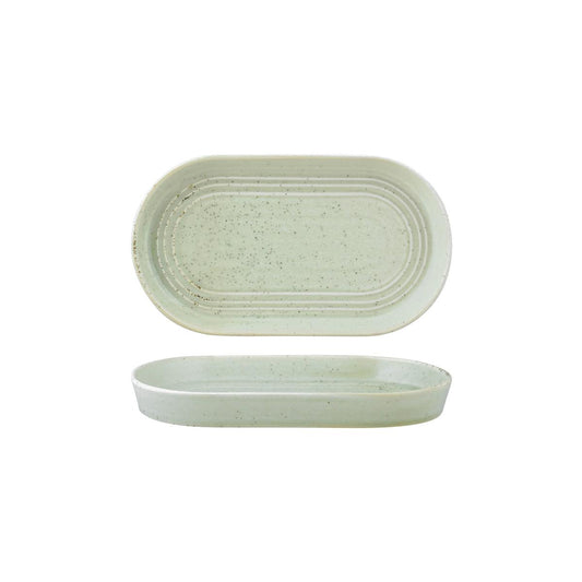 Tablekraft Urban Loft Pistachio Oval Serve Platter 240x135mm (Box of 4) - Kitchenly