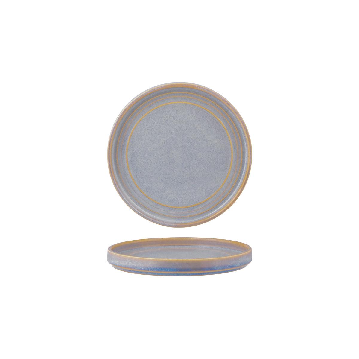 Tablekraft Urban Loft Azure Blue Round Plate 180mm (Box of 6) - Kitchenly