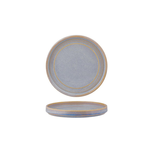 Tablekraft Urban Loft Azure Blue Round Plate 180mm (Box of 6) - Kitchenly