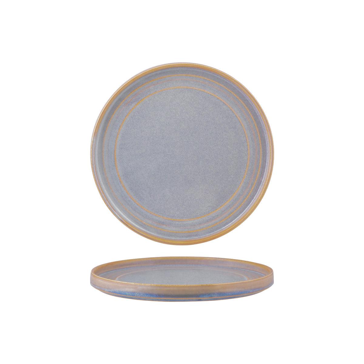 Tablekraft Urban Loft Azure Blue Round Plate 220mm (Box of 4) - Kitchenly