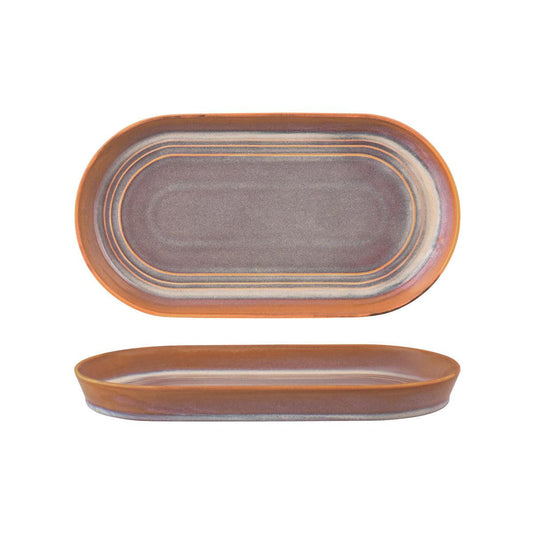 Tablekraft Urban Loft Auburn Oval Serve Platter 310x165mm (Box of 3) - Kitchenly