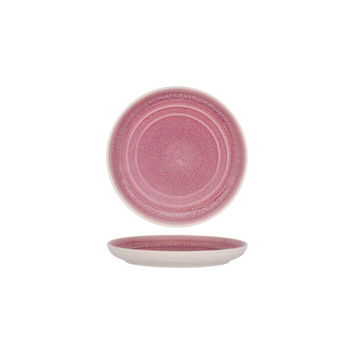 Tablekraft Urban Linea Dusty Pink Round Coupe Plate 170mm (Box of 6) - Kitchenly