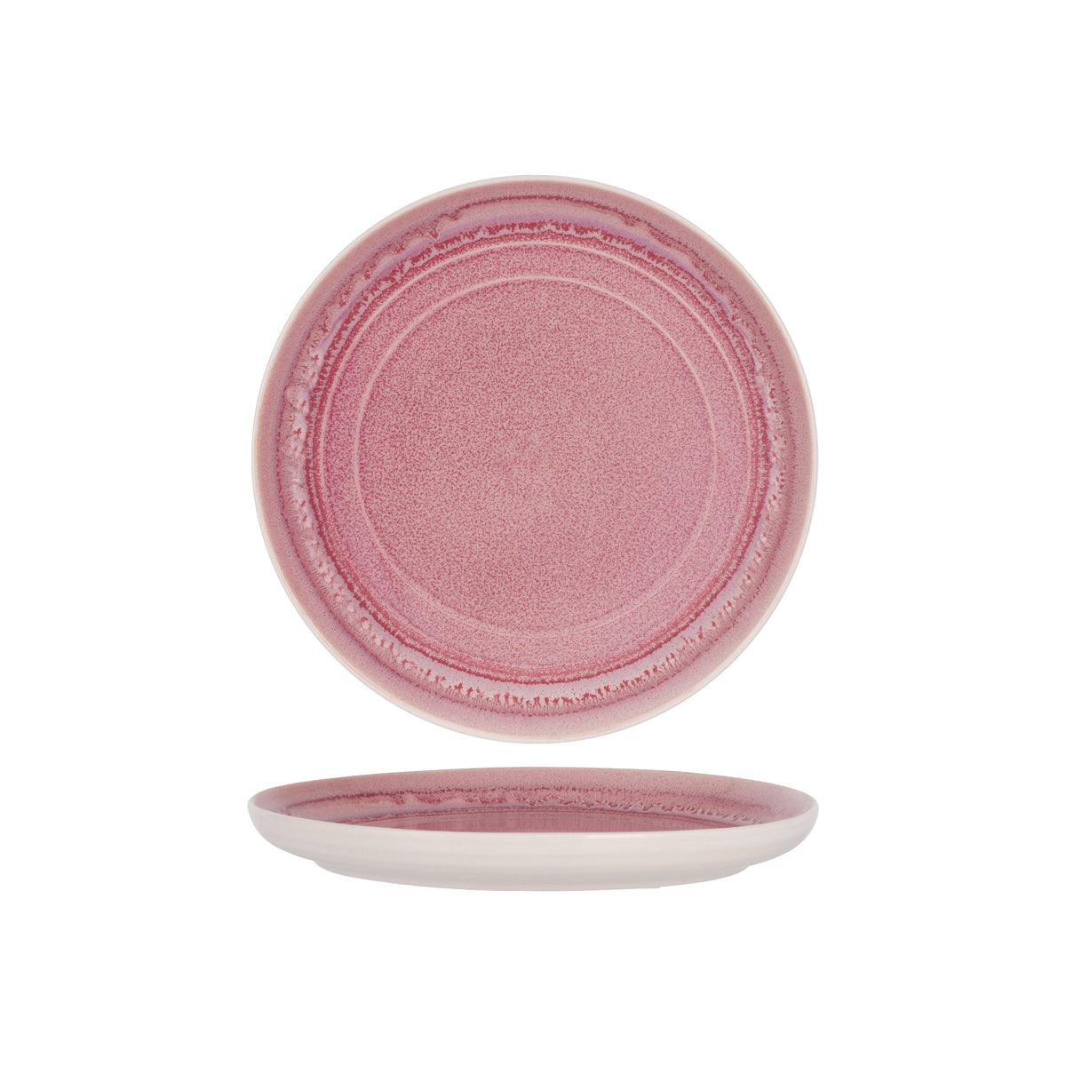 Tablekraft Urban Linea Dusty Pink Round Coupe Plate 220mm (Box of 6) - Kitchenly