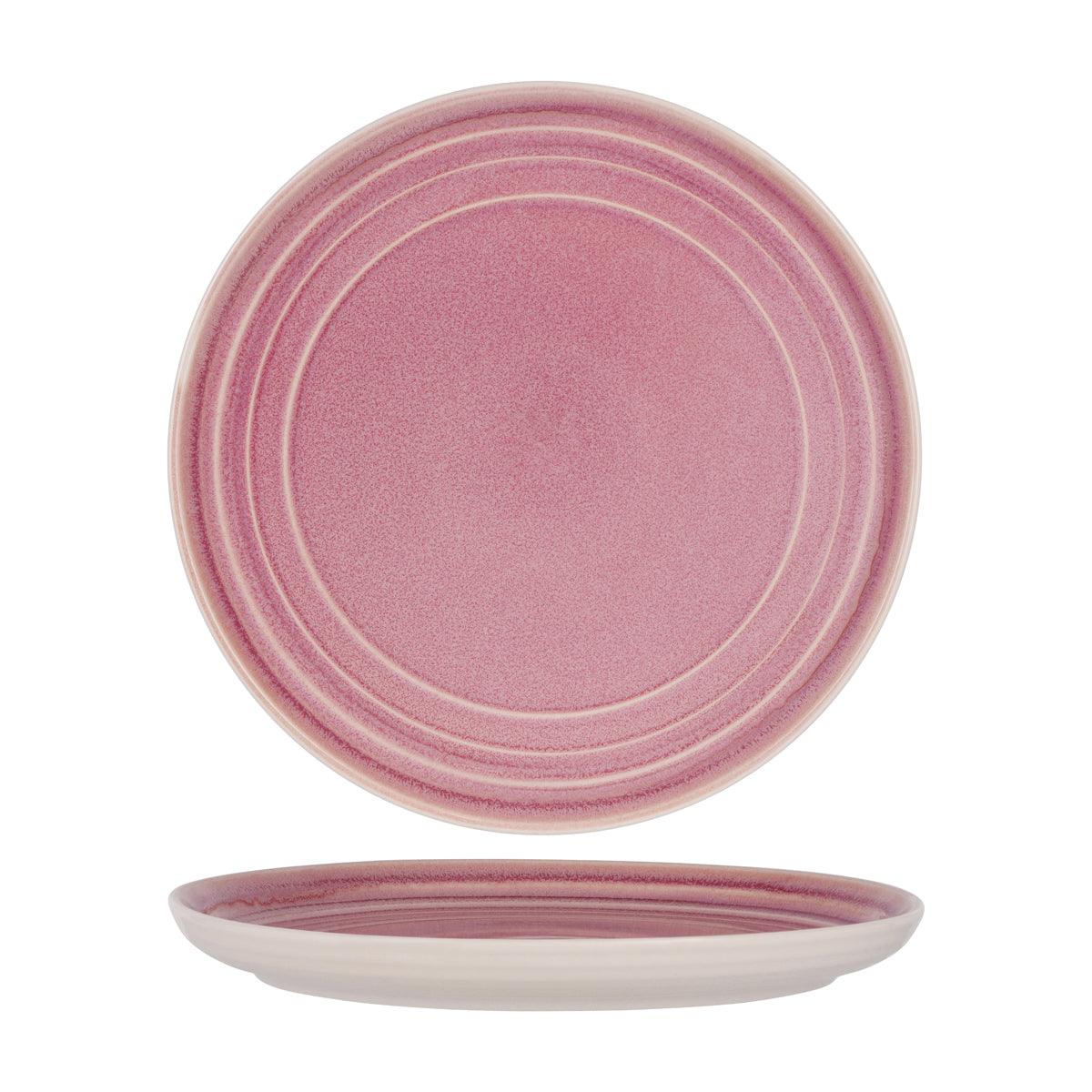 Tablekraft Urban Linea Dusty Pink Round Coupe Plate 275mm (Box of 3) - Kitchenly