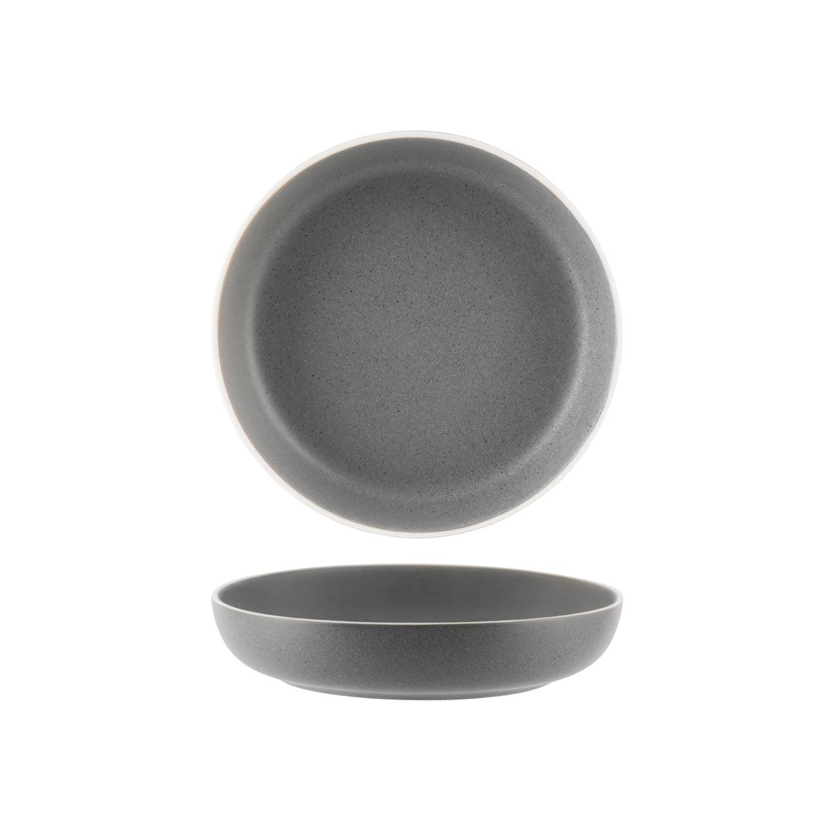 Tablekraft Urban Grey Round Flared Bowl 210mm (Box of 6) - Kitchenly