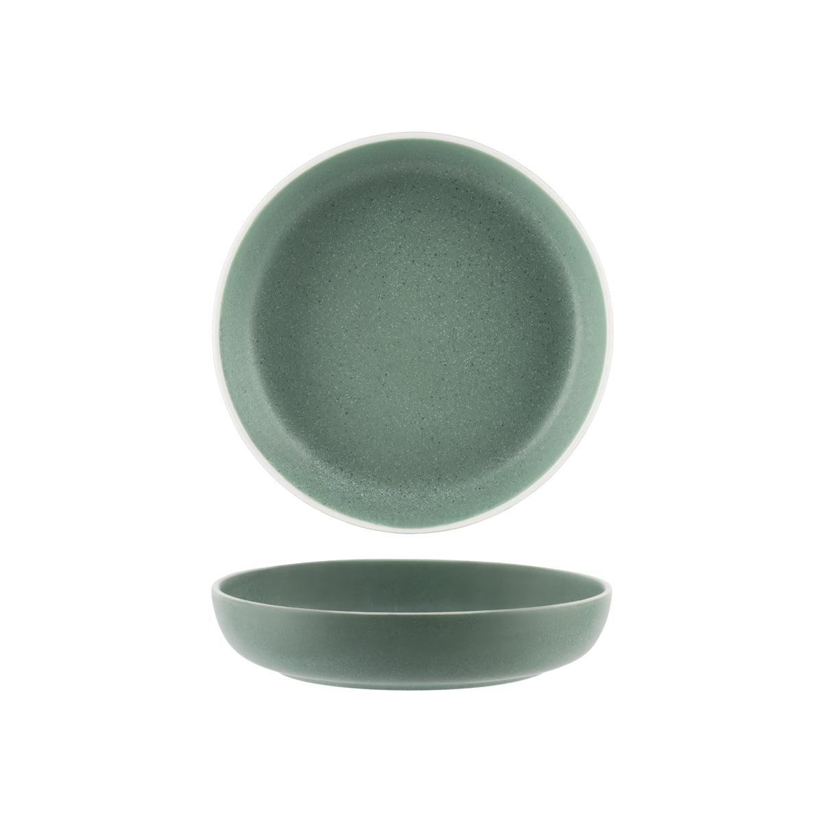 Tablekraft Urban Green Round Flared Bowl 210mm (Box of 6) - Kitchenly