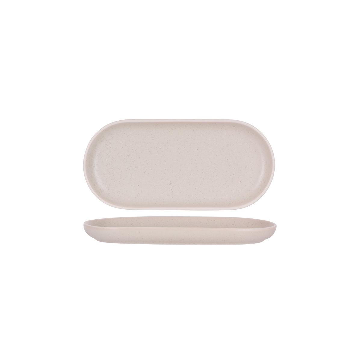 Tablekraft Urban Sand Oval Plate 295x140mm (Box of 4) - Kitchenly