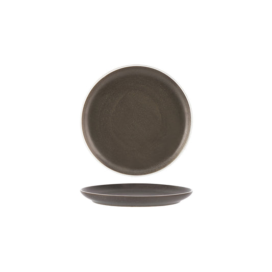 Tablekraft Urban Dark Grey Round Coupe Plate 203mm (Box of 6)