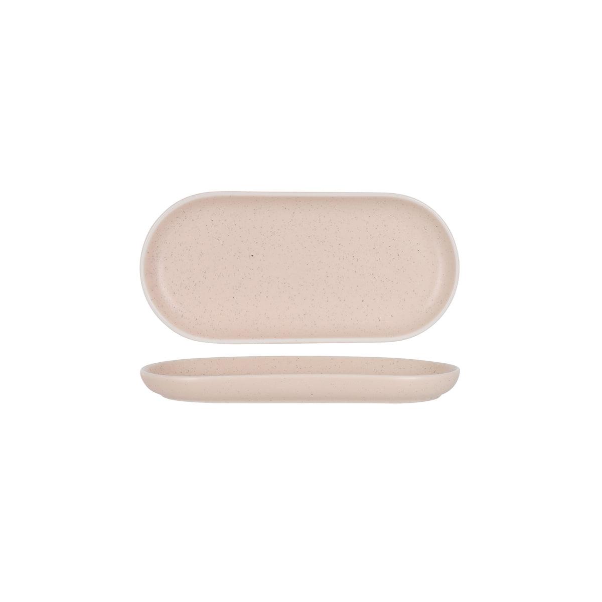 Tablekraft Urban Reactive Pink Oval Plate 295x140mm (Box of 4) - Kitchenly