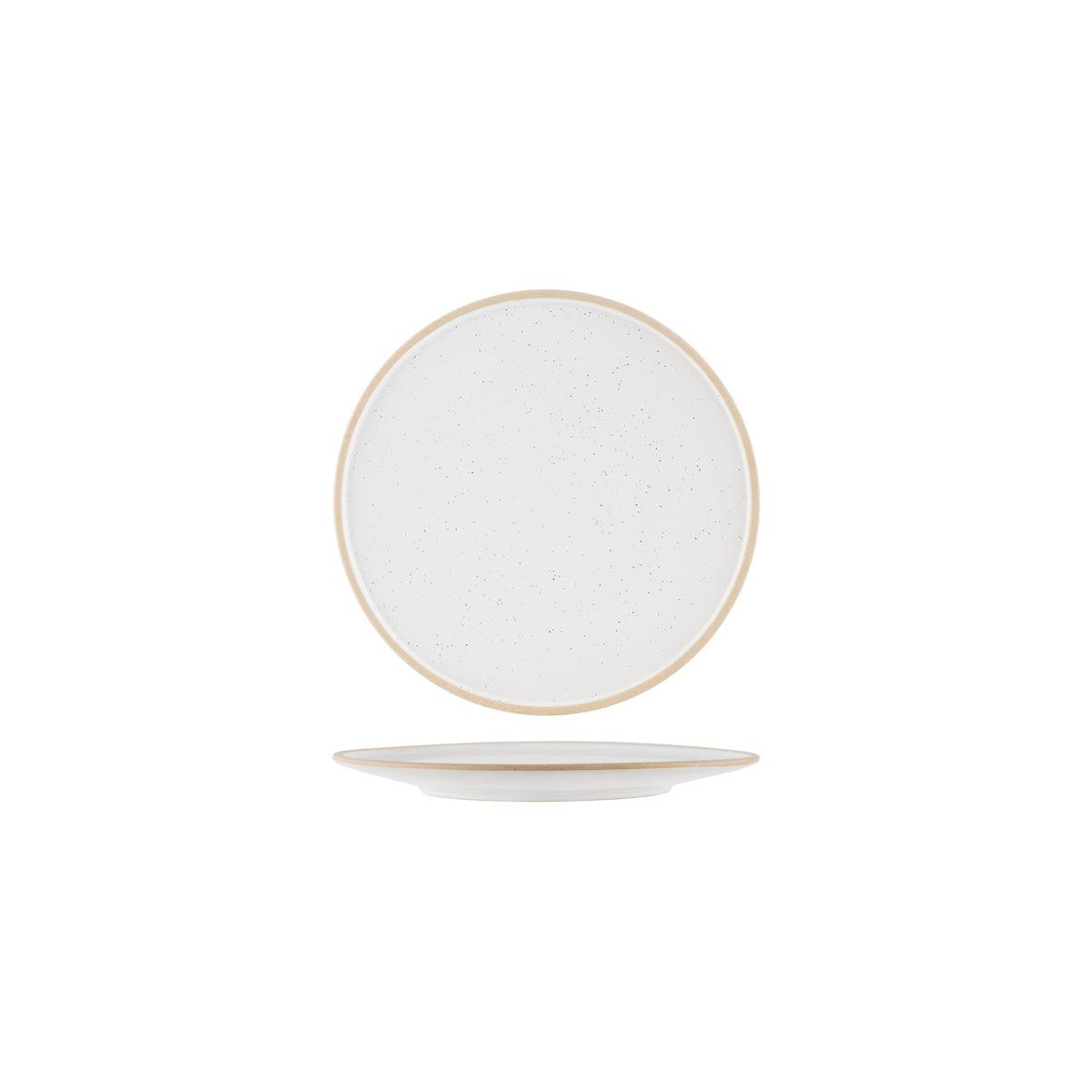 Tablekraft Soho White Pebble Round Plate 210mm (Box of 6) - Kitchenly