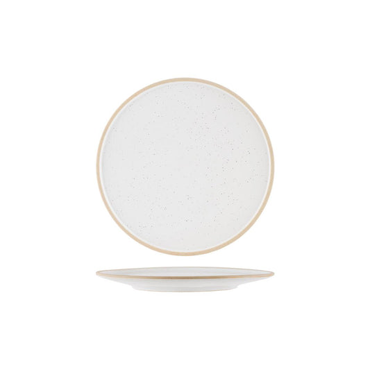 Tablekraft Soho White Pebble Round Plate 257mm (Box of 4) - Kitchenly