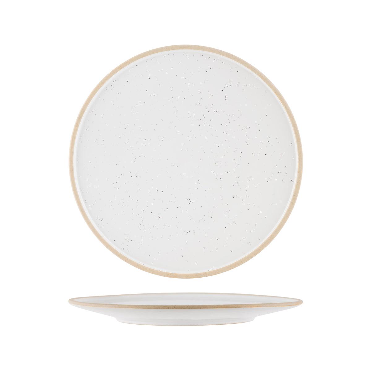 Tablekraft Soho White Pebble Round Plate 290mm (Box of 4) - Kitchenly