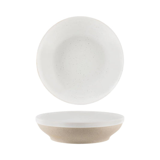 Tablekraft Soho White Pebble Round Flared Bowl 227x60mm / 1300ml (Box of 4) - Kitchenly