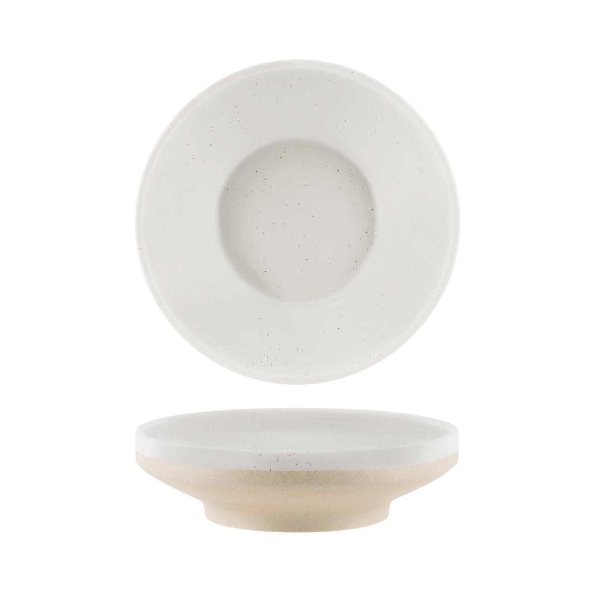 Tablekraft Soho White Pebble Footed Bowl 227x62mm / 1350ml (Box of 4) - Kitchenly