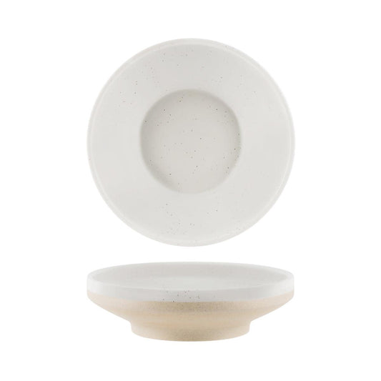 Tablekraft Soho White Pebble Footed Bowl 227x62mm / 1350ml (Box of 4) - Kitchenly