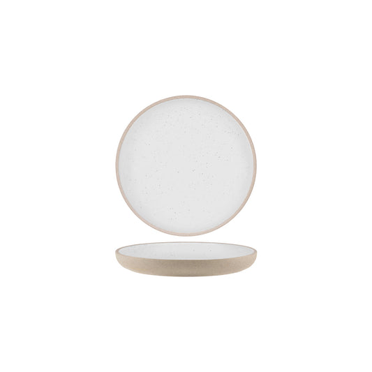 Tablekraft Soho White Pebble Round Deep Coupe Plate 235mm (Box of 6)