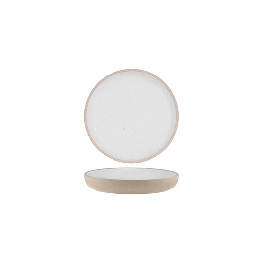 Tablekraft Soho White Pebble Round Deep Coupe Plate 175mm (Box of 6)