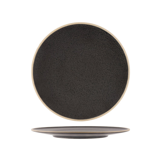 Tablekraft Soho Speckle Black Round Plate 290mm (Box of 4)