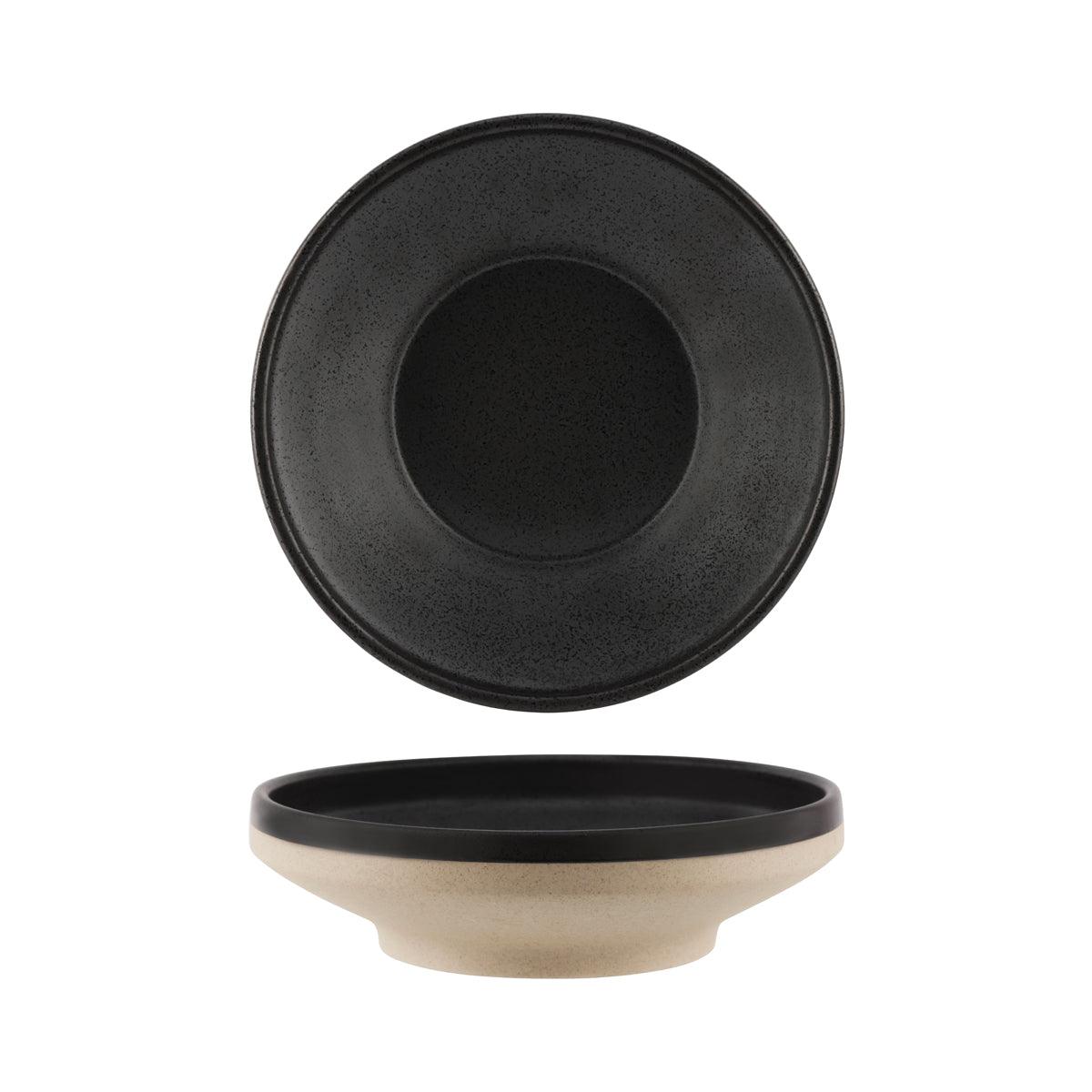 Tablekraft Soho Speckle Black Footed Bowl 227x62mm / 1350ml - Kitchenly