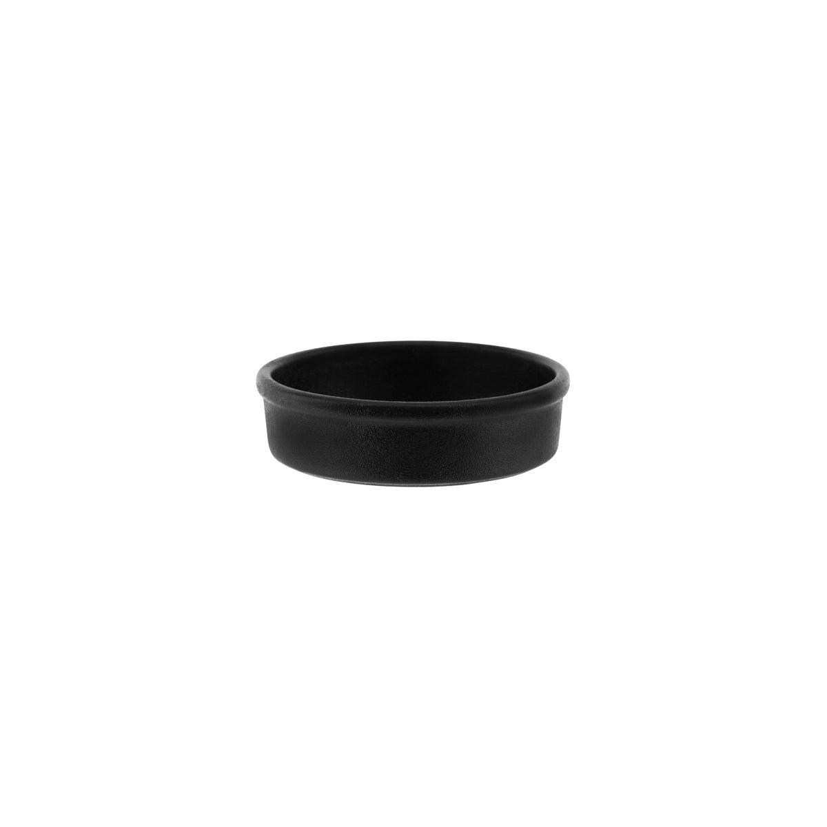 Tablekraft Black Round Tapas Dish 120mm (Box of 6) - Kitchenly