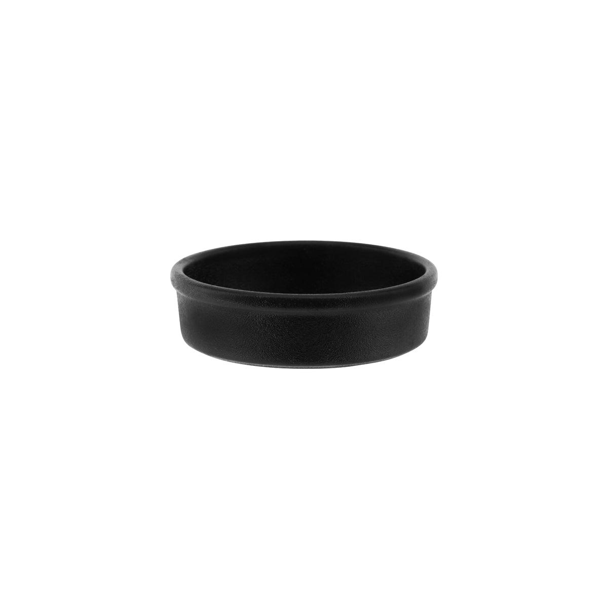 Tablekraft Black Round Tapas Dish 140mm (Box of 6) - Kitchenly
