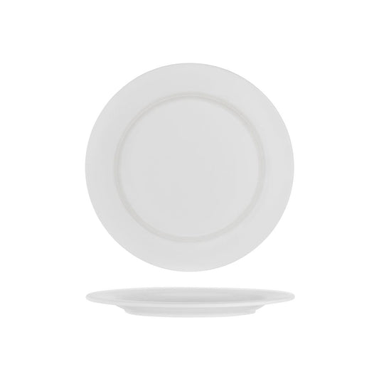 Royal Porcelain Chelsea Round Plate Flat Rim 300mm (Box of 12) - Kitchenly