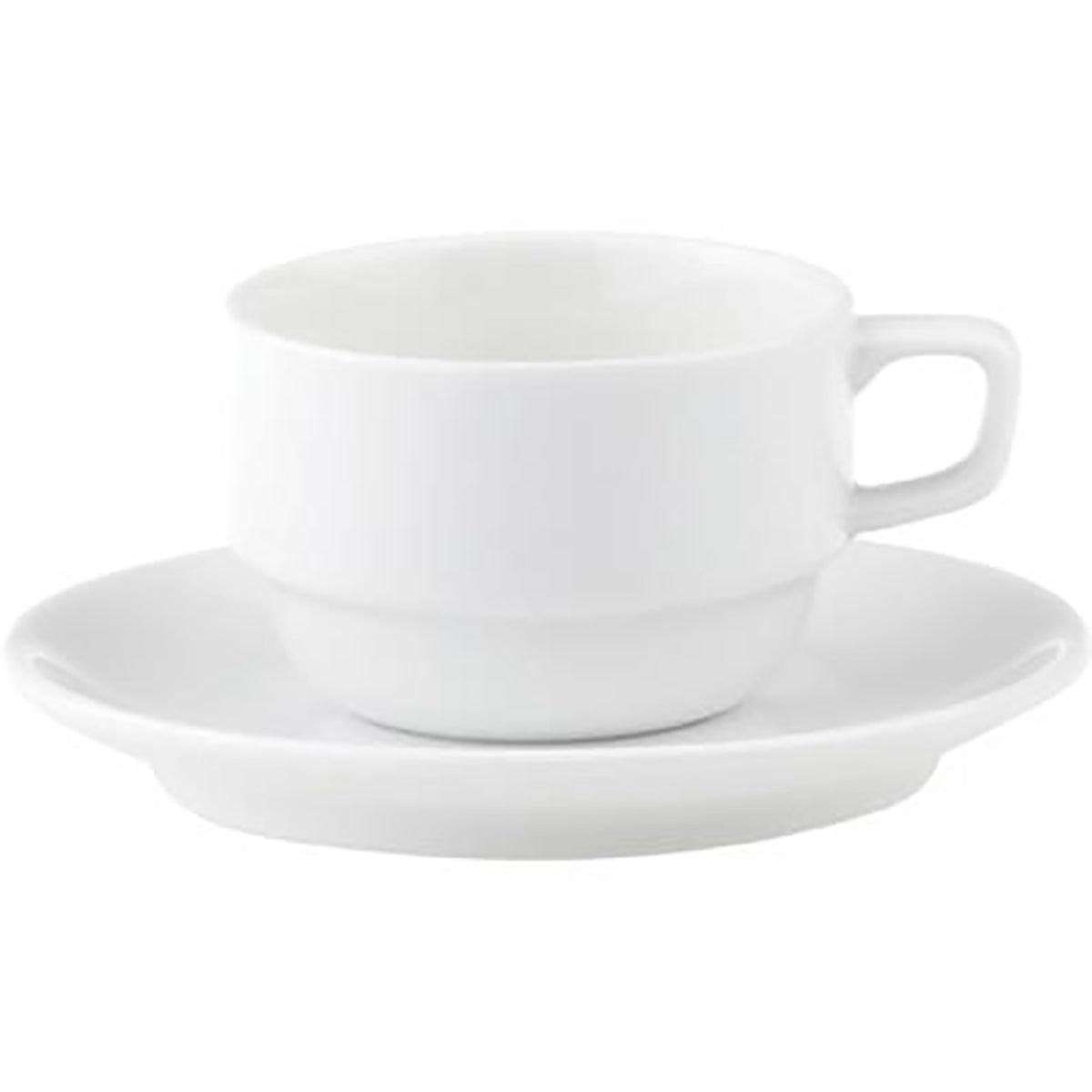 Royal Porcelain Chelsea Universal Espresso Saucer 120mm (Box of 12) - Kitchenly