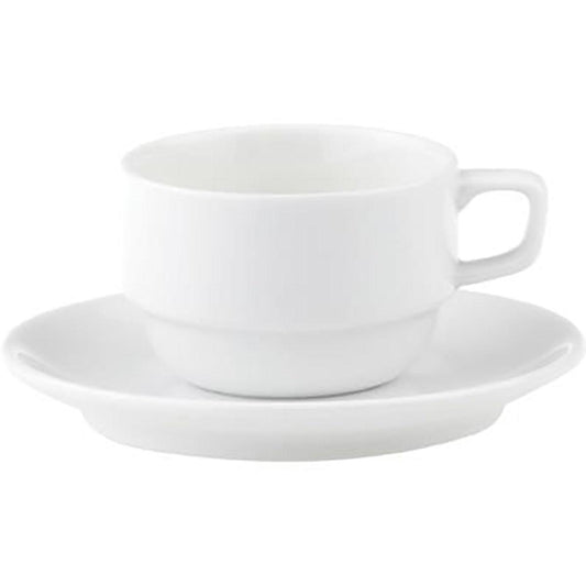 Royal Porcelain Chelsea Universal Espresso Saucer 120mm (Box of 12) - Kitchenly