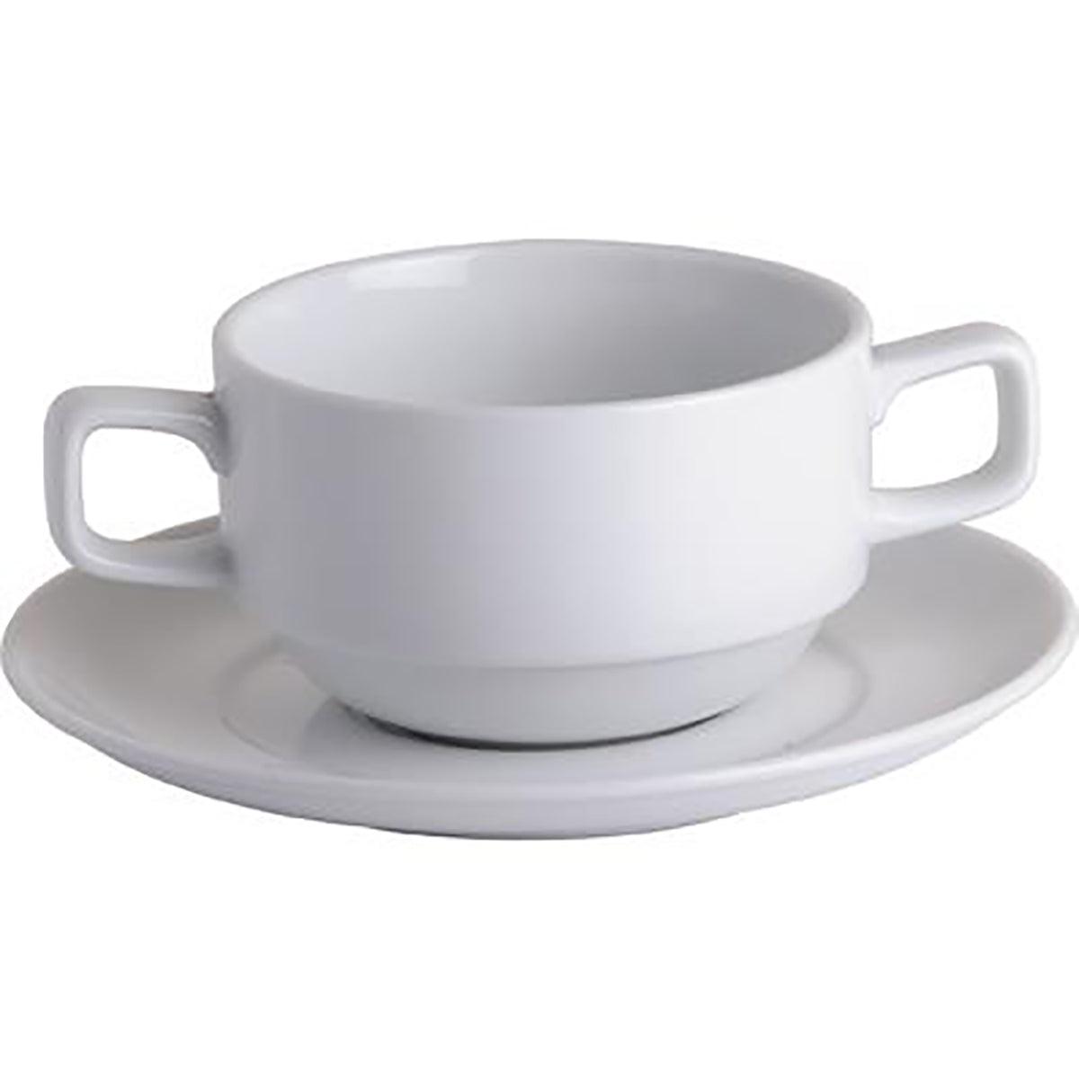 Royal Porcelain Chelsea Soup Cup With 2 Handles 280ml (Box of 12) - Kitchenly