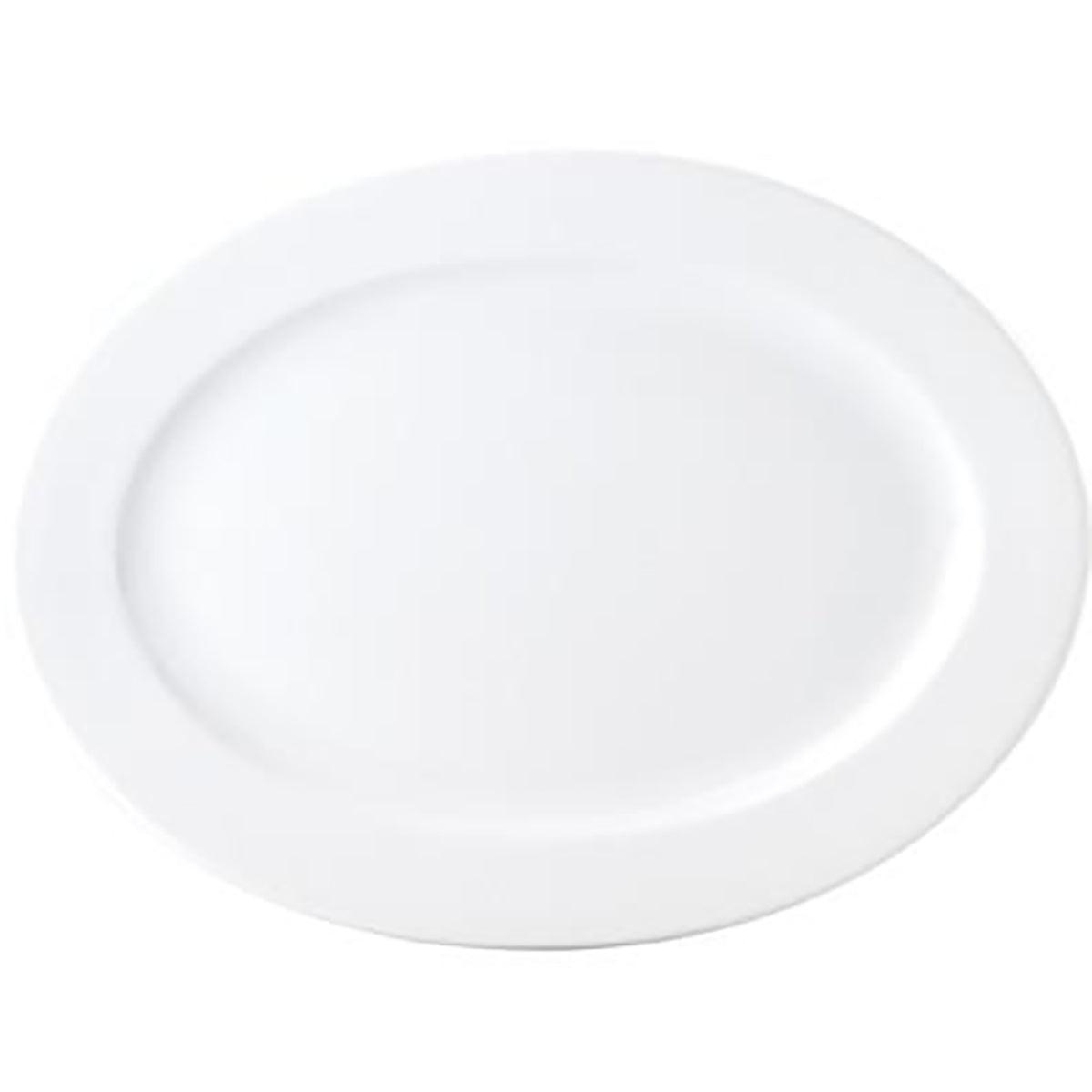 Royal Porcelain Chelsea Oval Platter Wide Rim 265x183mm (Box of 12) - Kitchenly
