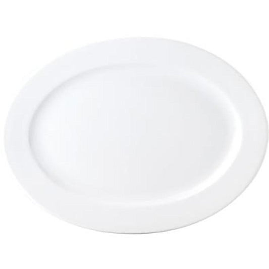 Royal Porcelain Chelsea Oval Platter Wide Rim 265x183mm (Box of 12) - Kitchenly