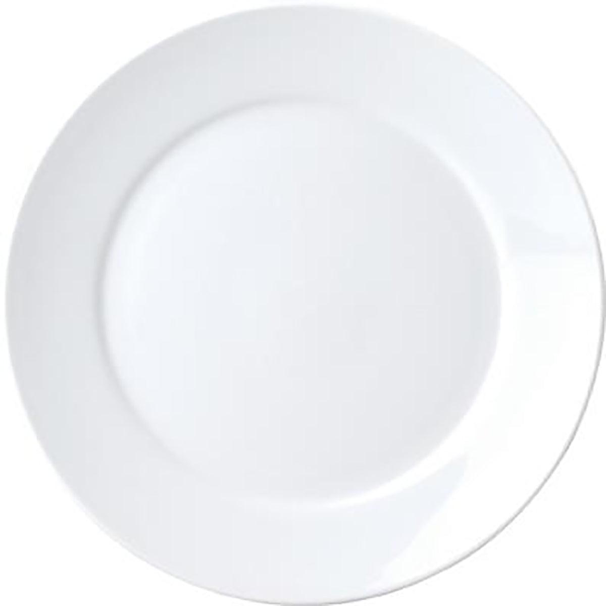Royal Porcelain Chelsea Round Plate Wide Rim 260mm (Box of 12) - Kitchenly