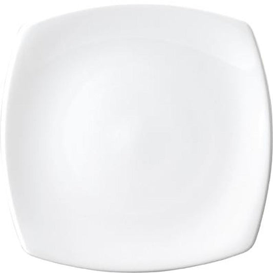 Royal Porcelain Chelsea Square Flat Coupe Plate 190mm (Box of 12) - Kitchenly