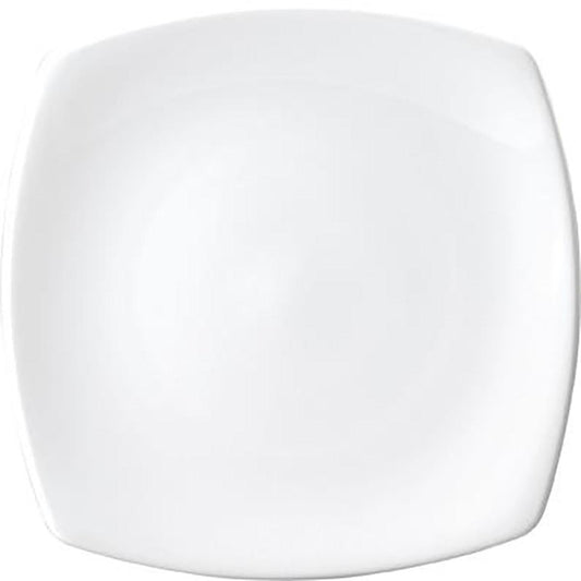 Royal Porcelain Chelsea Square Flat Coupe Plate 210mm (Box of 12) - Kitchenly