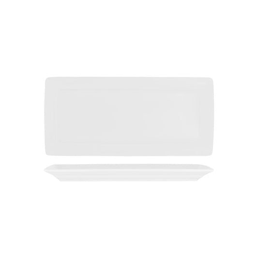 Royal Porcelain Chelsea Rectangular Dish 368x178mm (Box of 12) - Kitchenly