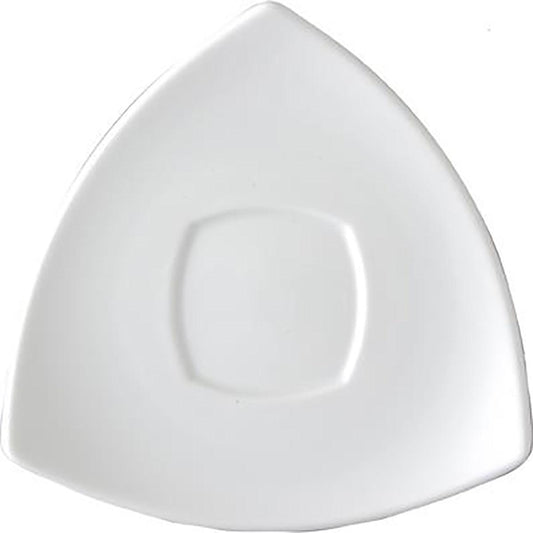 Royal Porcelain Chelsea Triangular Saucer 150mm (Box of 24) - Kitchenly