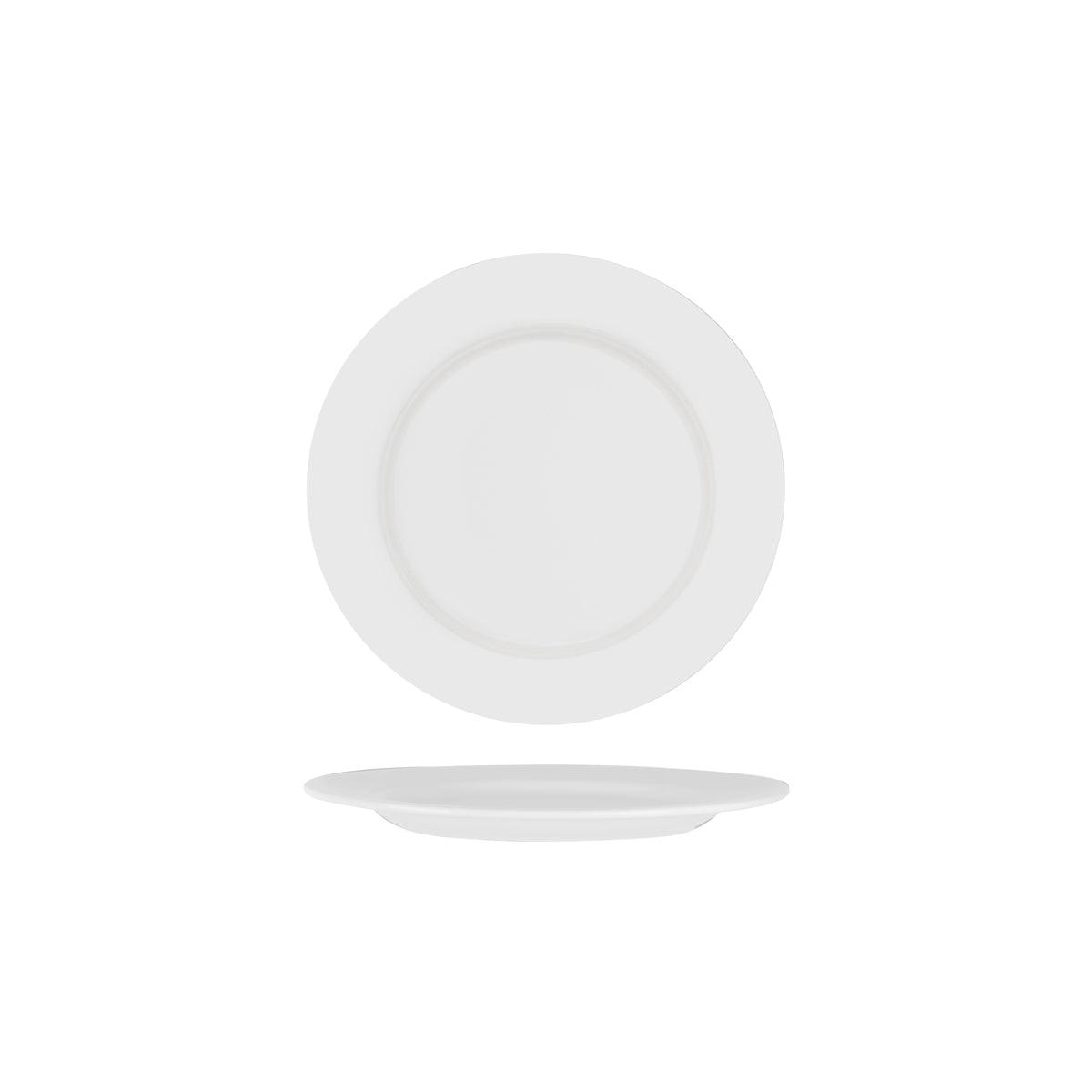 Royal Bone China Ascot Round Plate Wide Rim 247mm (Box of 6) - Kitchenly