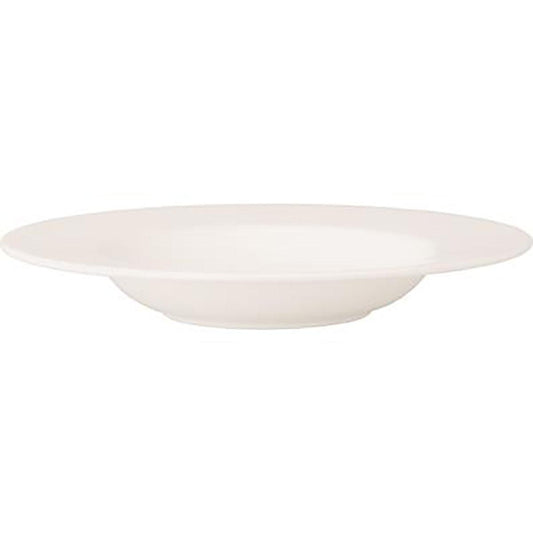 Royal Bone China Ascot Pasta Plate Wide Rim 280mm (Box of 6) - Kitchenly