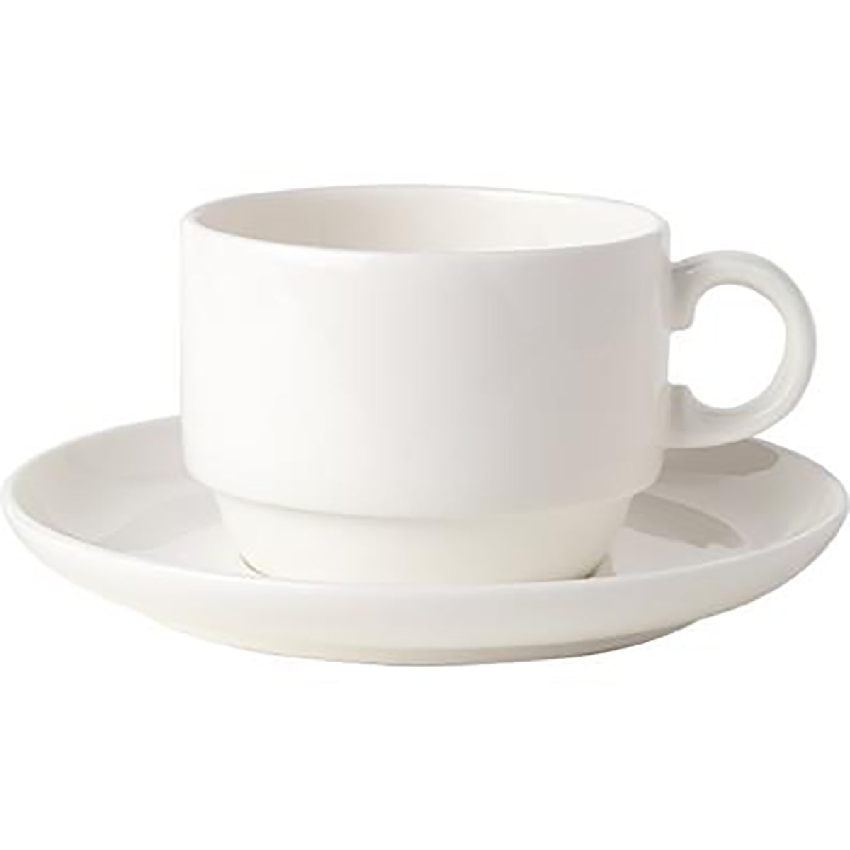 Royal Bone China Ascot Coffee Cup Saucer 150mm (Box of 6) - Kitchenly