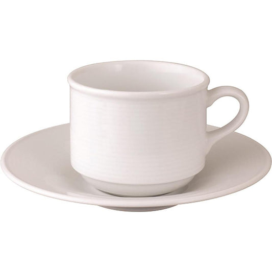 Patra Porcelain Aura Stackable Cup 230ml (Box of 6) - Kitchenly