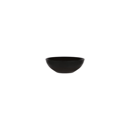 Patra Porcelain Aura Matt Black Round Cereal Bowl 157mm (Box of 6) - Kitchenly