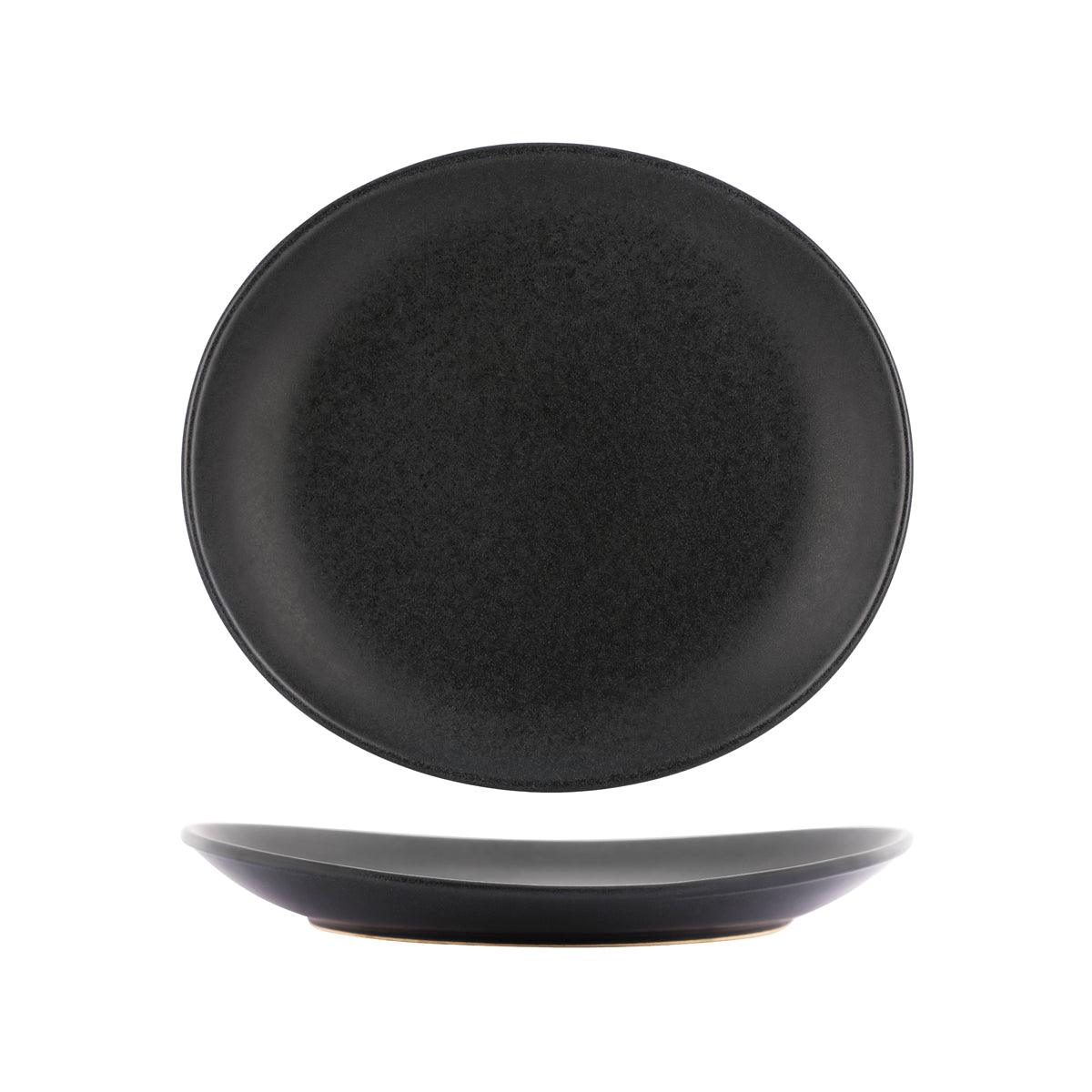 Tablekraft Artistica Slate Oval Plate 295x250mm (Box of 4) - Kitchenly