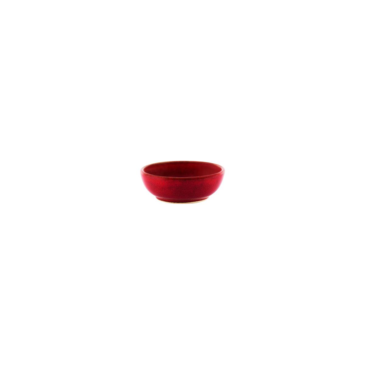 Tablekraft Artistica Reactive Red Round Sauce Dish 80mm (Box of 18) - Kitchenly