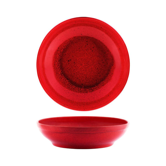 Tablekraft Artistica Reactive Red Round Flared Bowl 230mm (Box of 6) - Kitchenly