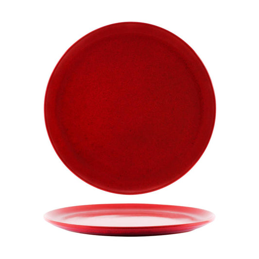Tablekraft Artistica Reactive Red Round Pizza Platter 330mm (Box of 6) - Kitchenly