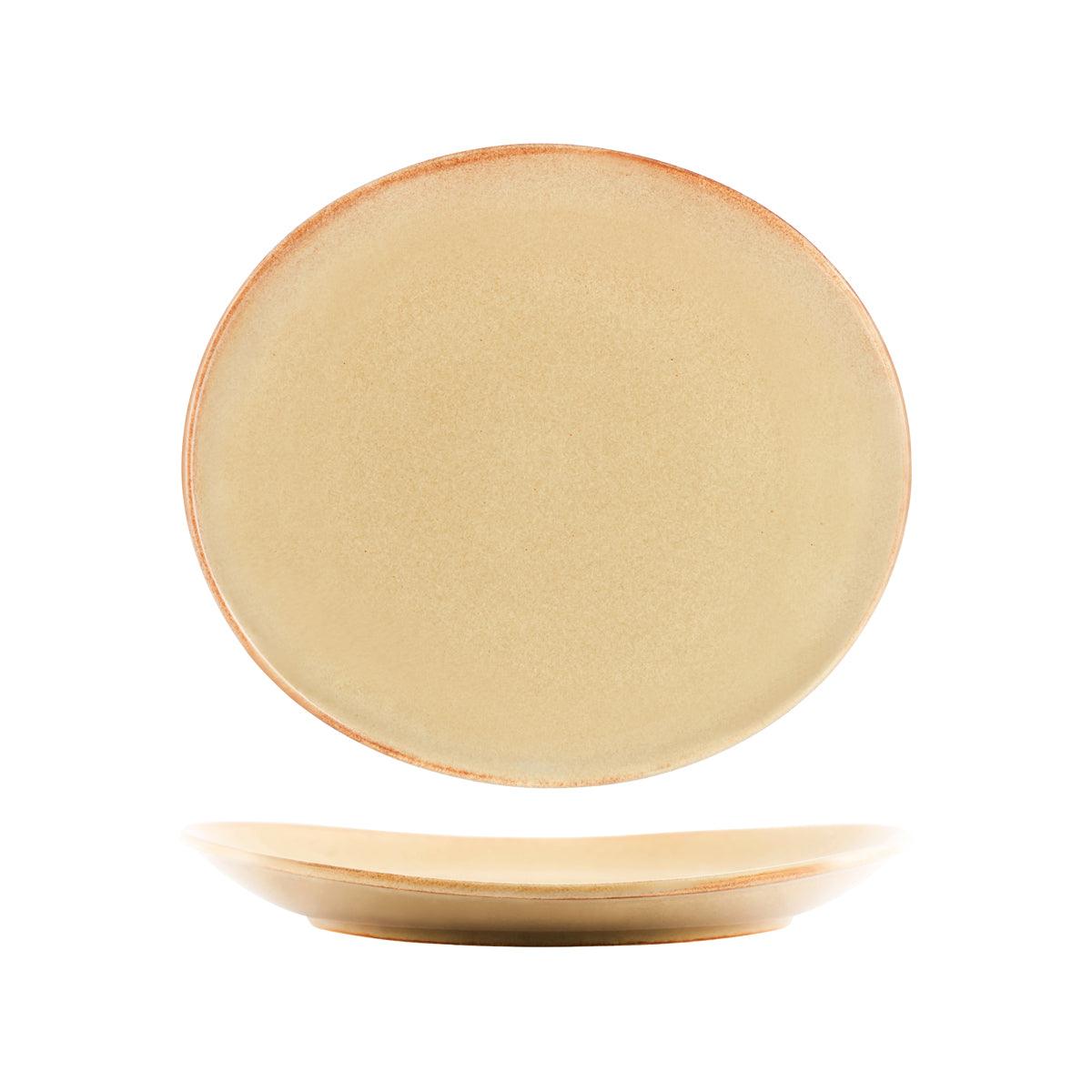 Tablekraft Artistica Flame Oval Plate 295x250mm (Box of 4) - Kitchenly