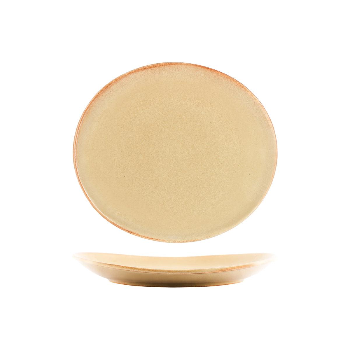 Tablekraft Artistica Flame Oval Plate 250x220mm (Box of 4) - Kitchenly