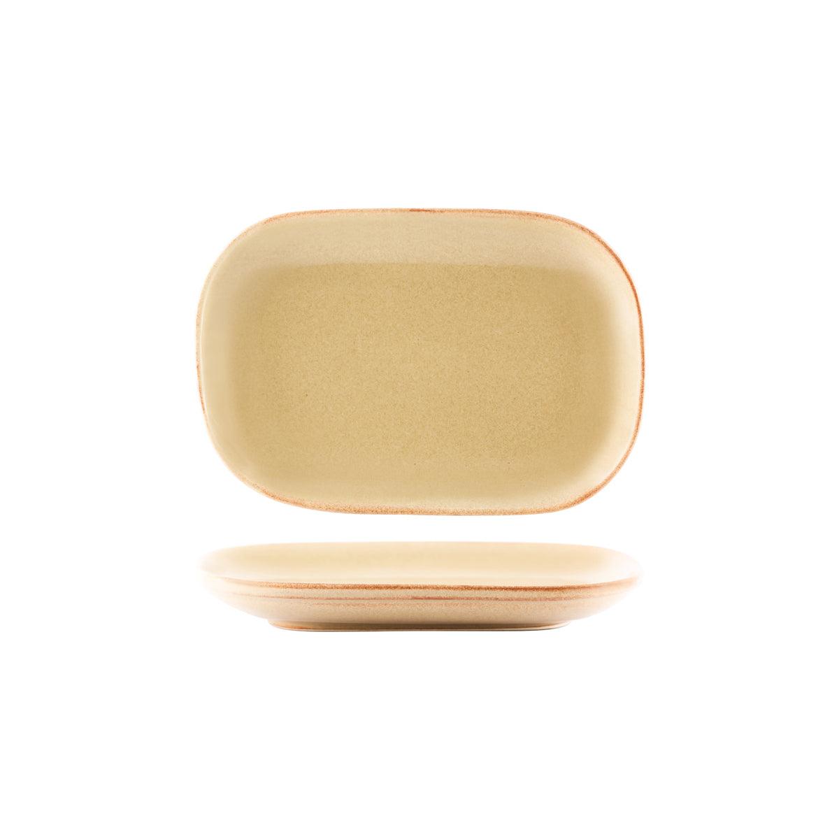 Tablekraft Artistica Flame Rectangular Plate 240x160mm (Box of 4) - Kitchenly