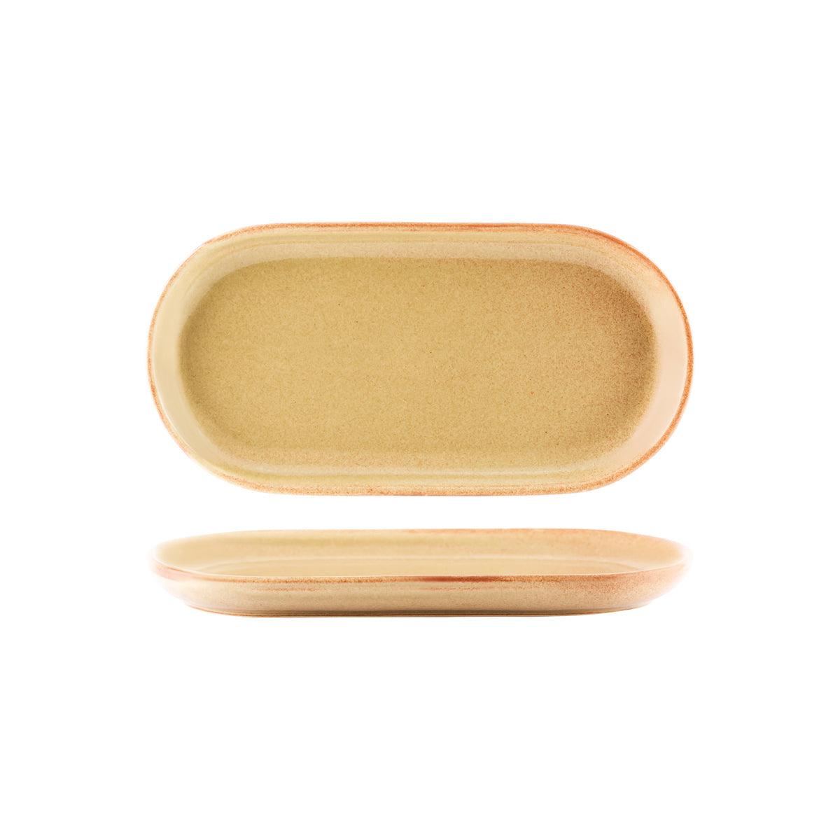 Tablekraft Artistica Flame Oval Coupe Plate 300x140mm (Box of 4) - Kitchenly