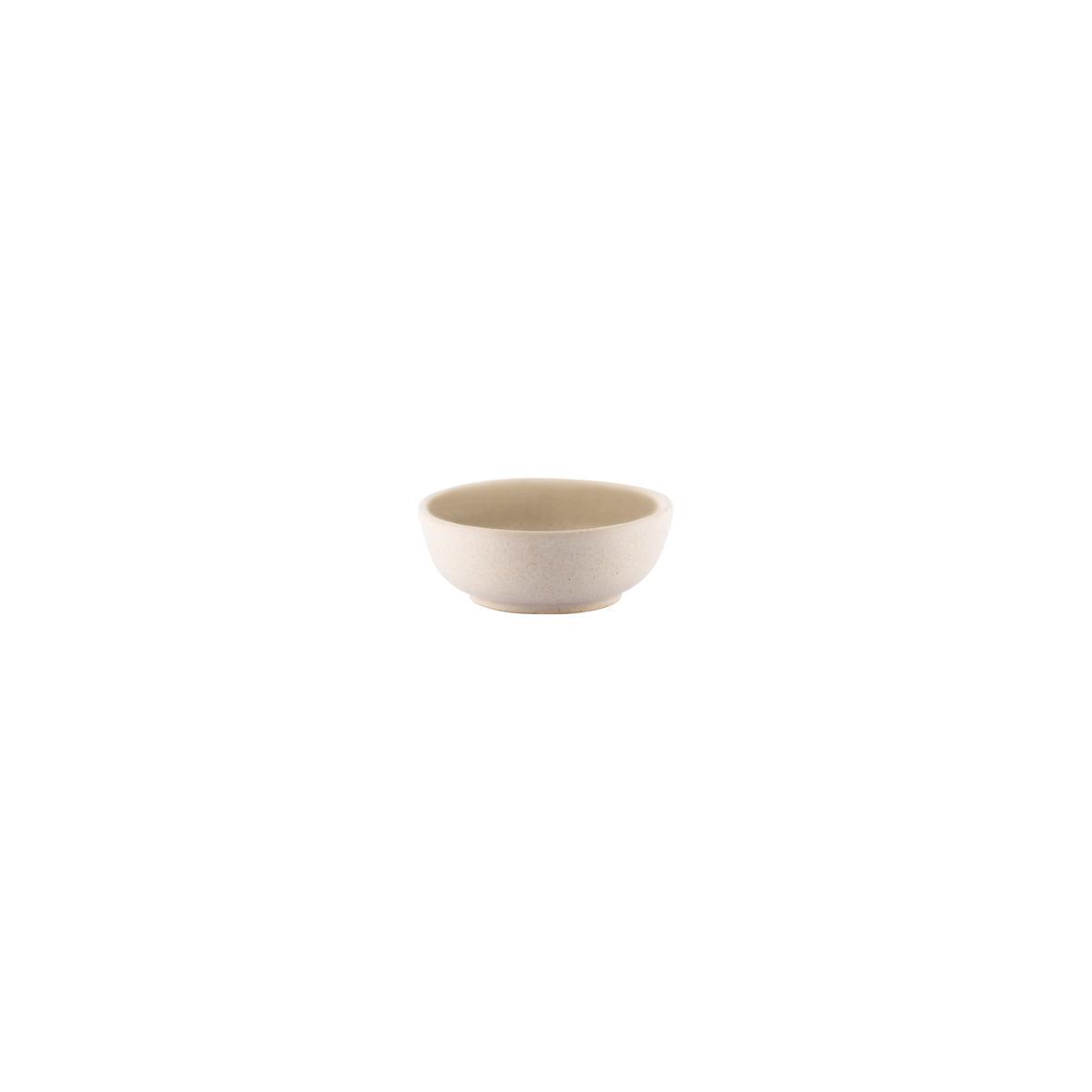 Tablekraft Artistica Sand Round Sauce Dish 80mm (Box of 6) - Kitchenly